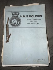 Collection 1970’s Hms Dolphin Submarine School Ephemera