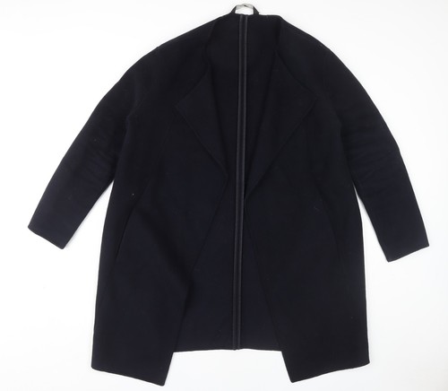 Mango women black coat size - black,