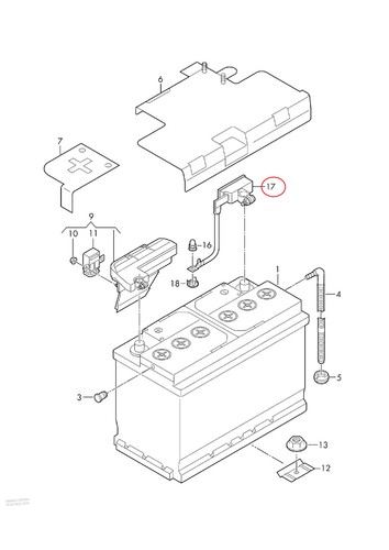Audi minus cable battery - audi,