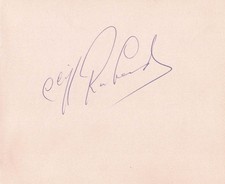 CLIFF RICHARD - AUTOGRAPH