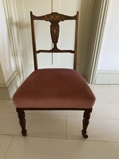 Edwardian Antique Small Chair for a Bedroom or Hallway in VGC