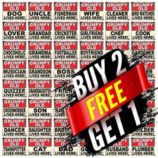 Grumpy Old Metal Sign Plaque