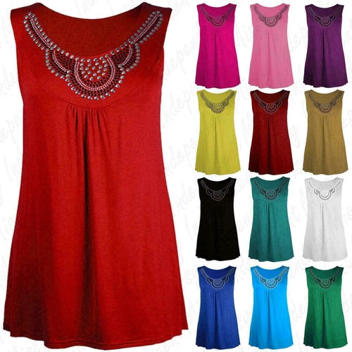 Womens beaded stud long top - womens,