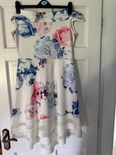 Quiz Floral Print Bardot Dress
