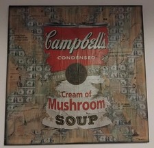 TEHOS, ANDY TEARING WARHOL ART STREET CAMPBELLS SOUP ORIGNAL SOLD OUT PIECE ? 