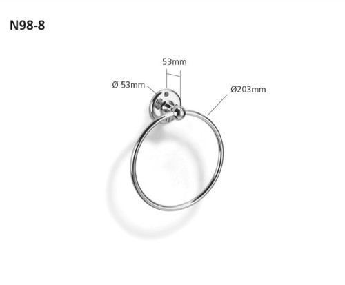 Samuel heath towel ring n98 - ring, n98-8