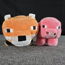 Minecraft 20" Fox & 10" Pig