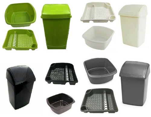 Plastic 50l swing top bin - swing,