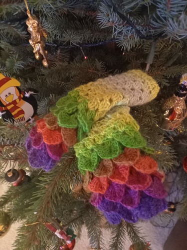 Handmade crochet dragon - handmade,