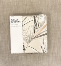 Eyelet Curtains – Next Fully Lined Printed Panels for Home, Office, or Nursery