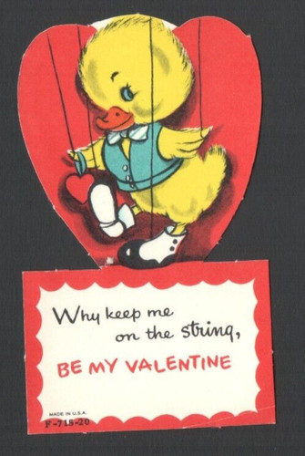 Unused vintage valentine - unused, card