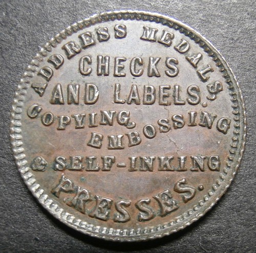 Farthing token 19th century - ,