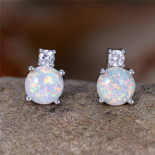 White opal fire - opal, stone