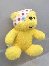 Vintage Pudsey Bear BBC Children in Need Sitting Plush Teddy Bear 10 cm 2007