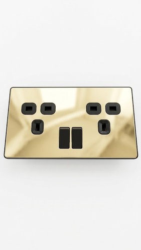 Double plug socket antique - double,