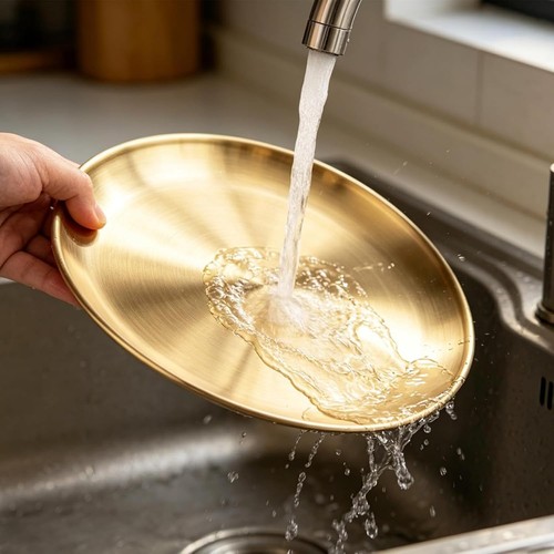 Gold serving tray - gold,