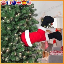 Christmas Elf/Santa Legs Christmas Tree Decoration Stuffed Legs Stuck Tree Toppe