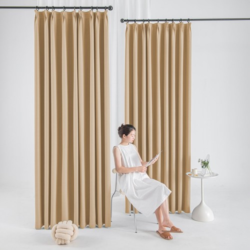Blackout lined curtains pencil - lined,