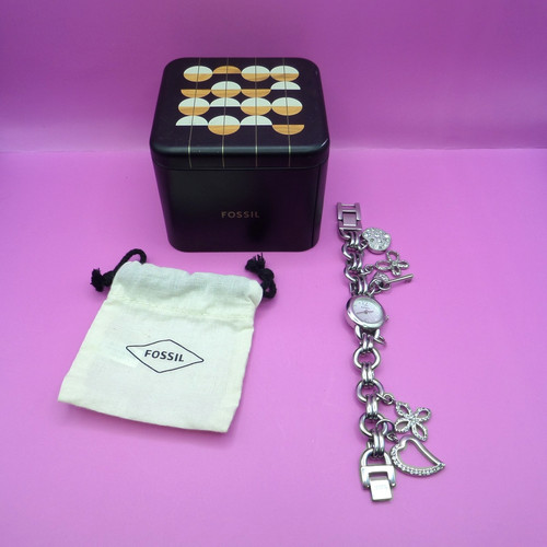 Working fossil charm bracelet - charm,