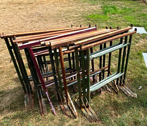 Metal scaffold trestles - scaffold,