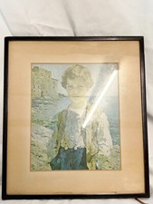 VINTAGE FRAMED PRINT BOY BY