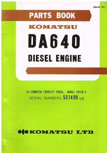 Komatsu da640 diesel engine - komatsu,