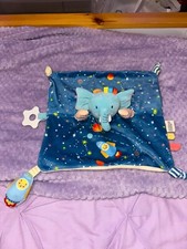 Elephant Baby Comforter w/ Dangly toys