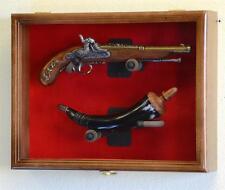 Pistol Revolver Flintlock Antique Knife Gun Display Case Shadowbox Cabinet Rack
