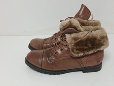 Ladies Women's Brown Leather