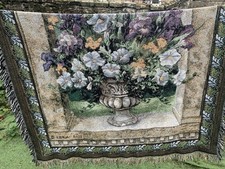 Tapestry Type Throw Vase Of