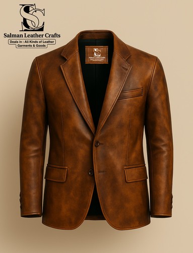Men vintage brown leather - men's,
