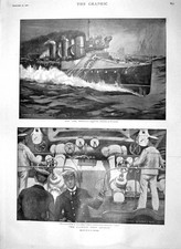 Original Old Antique Print