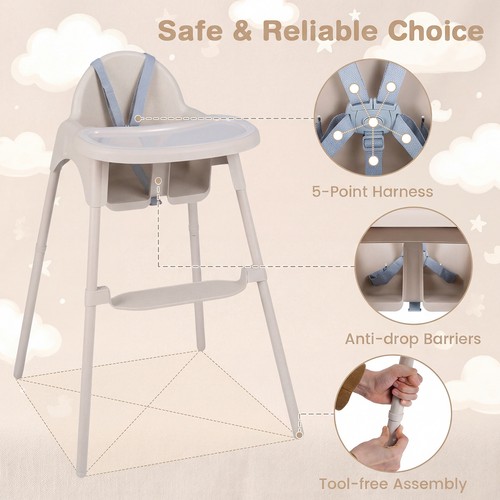 Infant highchair 2 heights - infant, w/