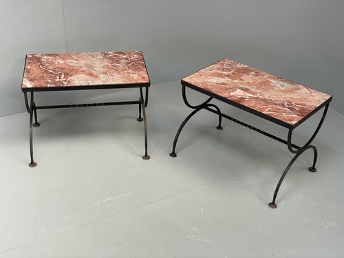 Vintage wrought iron marble - vintage,