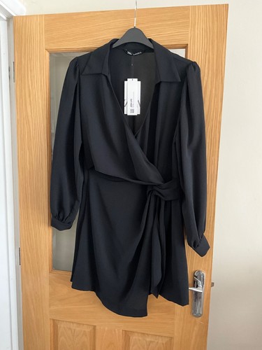 Zara black wrap mini - mini, new