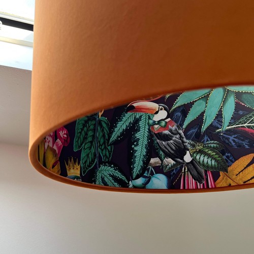 Burnt orange velvet - , drum