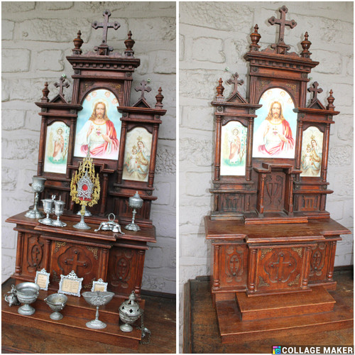 Antique religious home - , altar