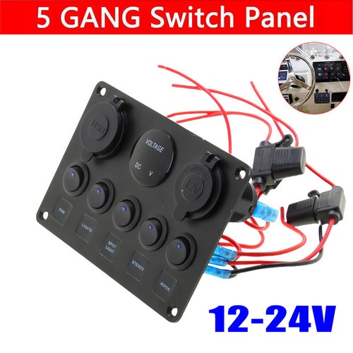 Gang 12v 24v inline fuse - 12v/24v, box