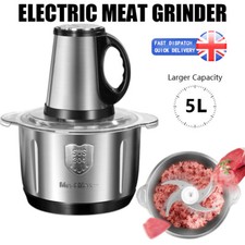 5L Electric Meat Grinder Mincer Mixer Blender Food Chopper Processor Blenders UK