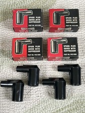 Set Of 4 Vintage Motorcycle Car Champion WCX 600 Spark Plug Caps Mini Riley MG