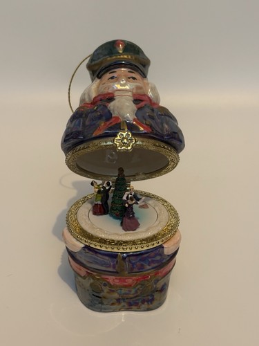 Nutcracker porcelain music box - nutcracker,