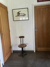 Rare Antique Vintage Industrial Cast Iron Singer Sewing Factory Chair