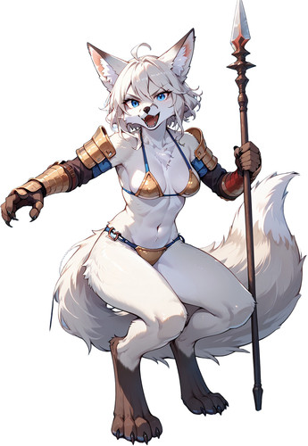 Dinah fox warrior vinyl car - fox,