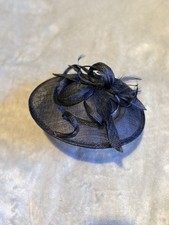 Black Fascinator Hat Headpiece