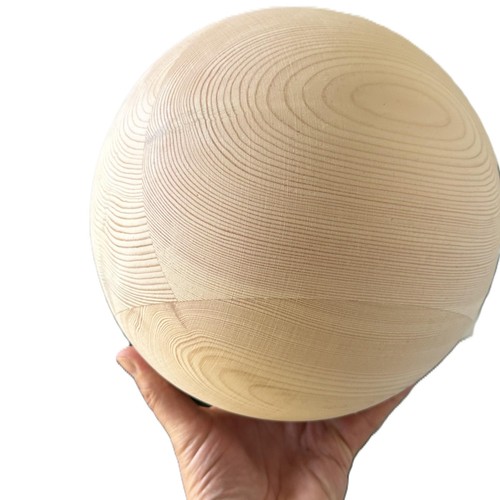 Large wooden ball 20cm - wooden, 7.9in