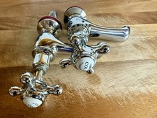 Milano Elizabeth - Traditional Crosshead Basin Pillar Taps - Pair
