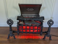 Vintage Belling Electric Fire "Celtic" Freestanding 3180W Metal PAT Tested Worki