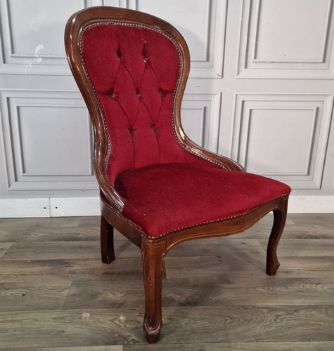Antique style slipper chair - style,