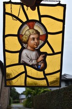 Antique religious stained