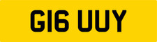 GUYS QUALITY NEAT PRIVATE DVLA REG NUMBER PLATE G16 UUY ALL FEES PAID - GUY ETC